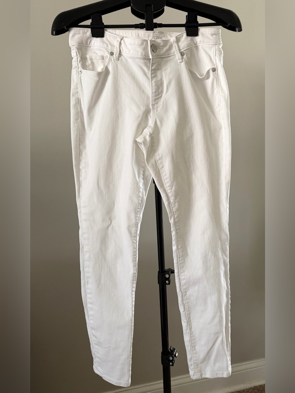 LOFT Curvy Petite White Skinny Jeans 28/6P